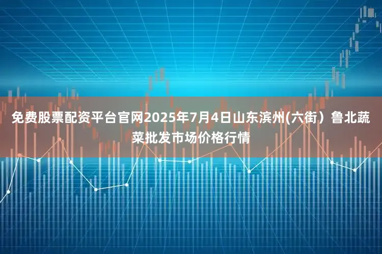 免费股票配资平台官网2025年7月4日山东滨州(六街）鲁北蔬菜批发市场价格行情
