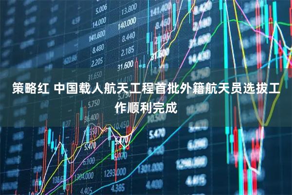 策略红 中国载人航天工程首批外籍航天员选拔工作顺利完成